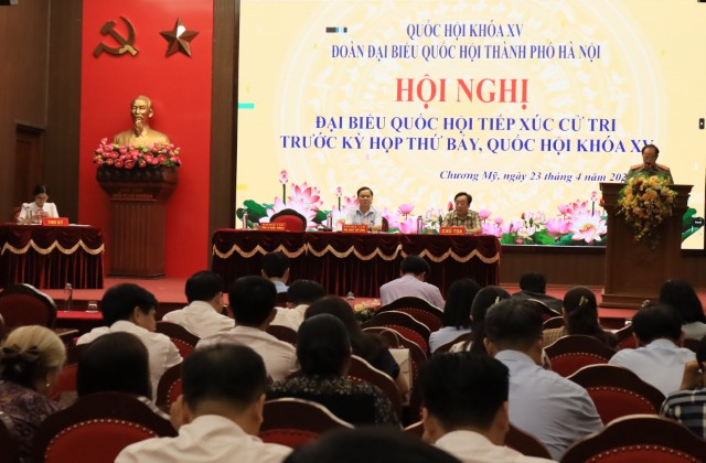 Cử tri Chương Mỹ kiến nghị thúc đẩy tiến độ xây dựng công trình cấp nước sạch